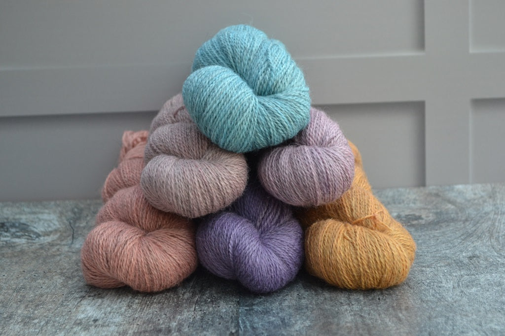 Hand Dyed Yarn, dyed with natural dyes - Bluefaced Leicester Gotland