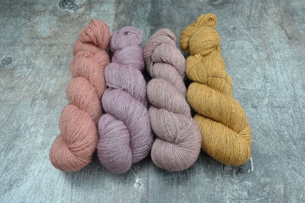Hand Dyed Yarn, dyed with natural dyes - Bluefaced Leicester Gotland 1