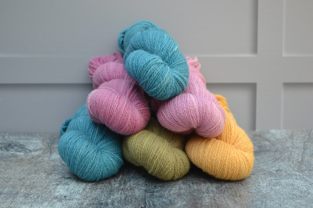 Hand Dyed Yarn, dyed with natural dyes - Shetland Sock