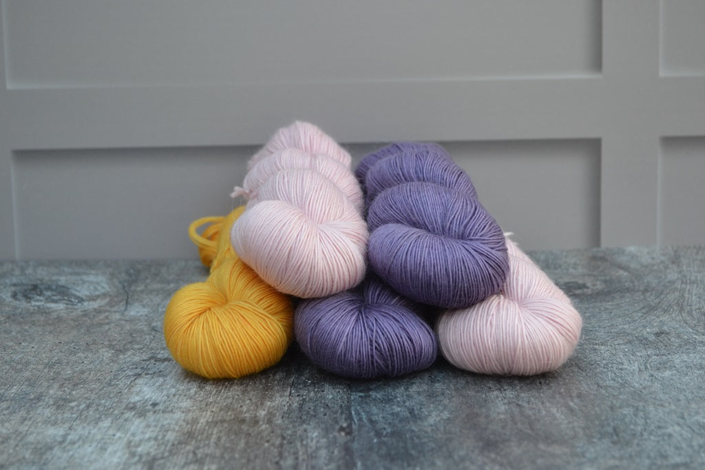 Hand Dyed Yarn, dyed with natural dyes - Merino Kid Mohair
