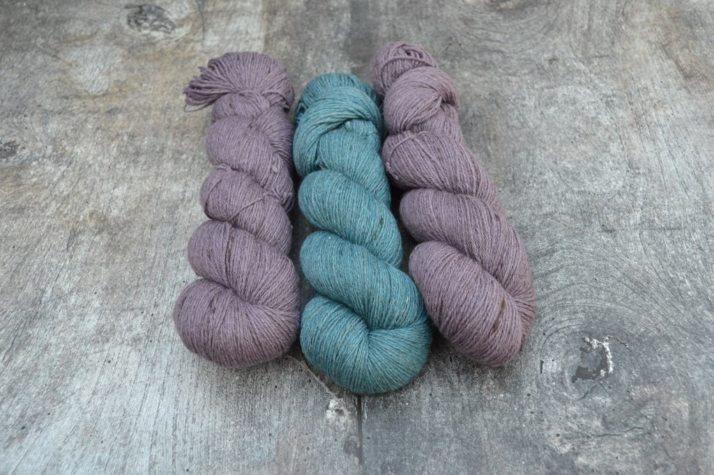 Hand Dyed Yarn Specialty - Silk Yak Polwarth 1