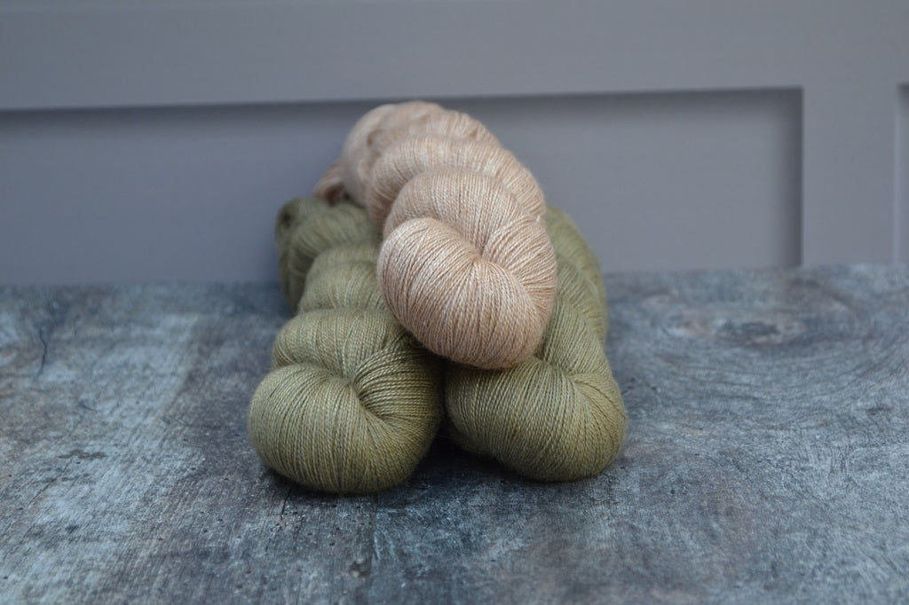 Hand dyed yarn Lace - Tranquil Lace