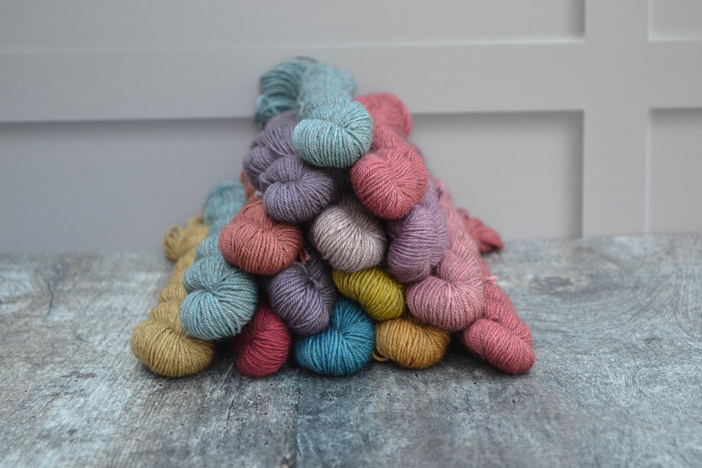 Hand Dyed Yarn, dyed with natural dyes - Yak Sock 20grams