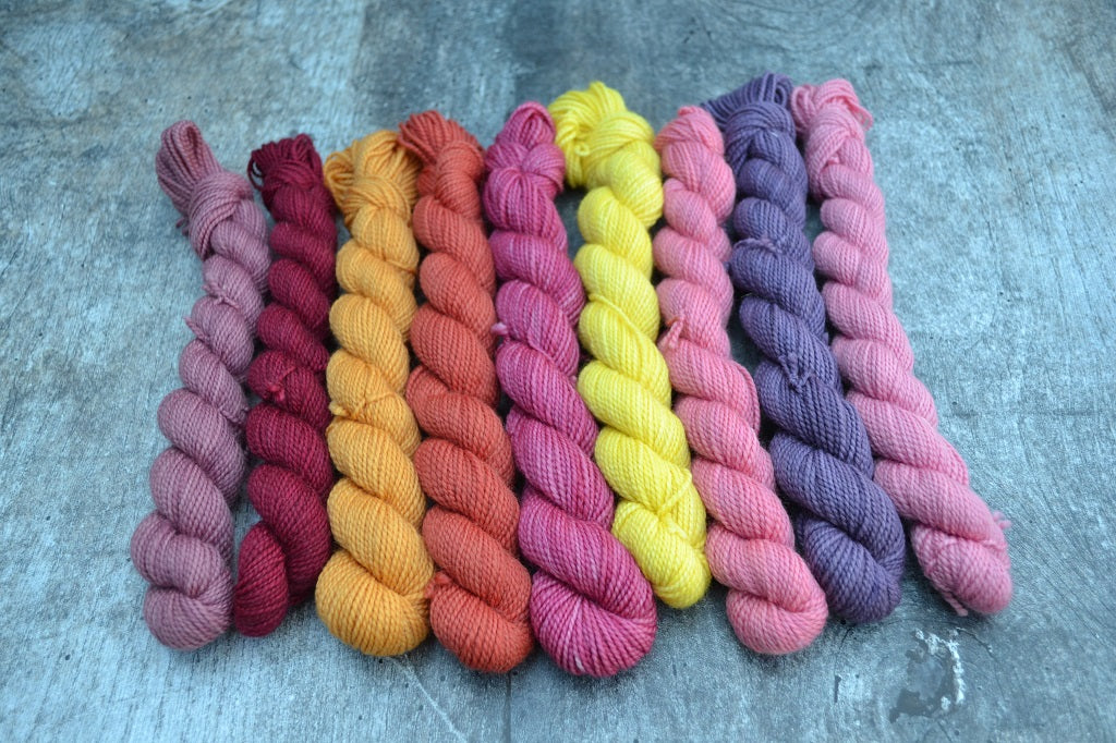 Hand Dyed Yarn, dyed with natural dyes - Sheila's Sock 20g 1