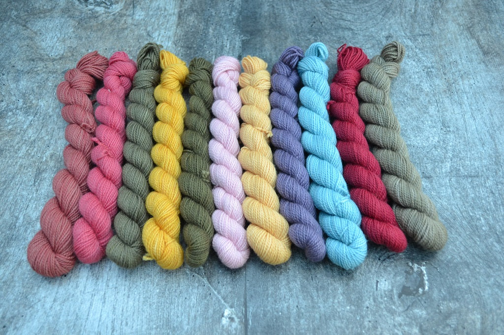 Hand Dyed Yarn, dyed with natural dyes - Sheila's Sock 20g 2