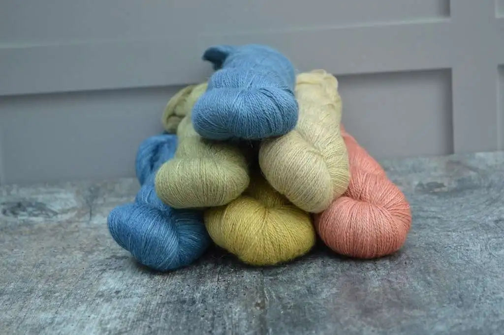 Hand dyed yarn UK - dyed with natural dyes