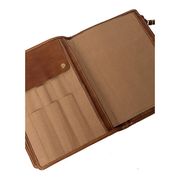 ReDesigned PROJECT 67 is a booklet style needle case. With several pages for different types of knitting needles. Walnut 2