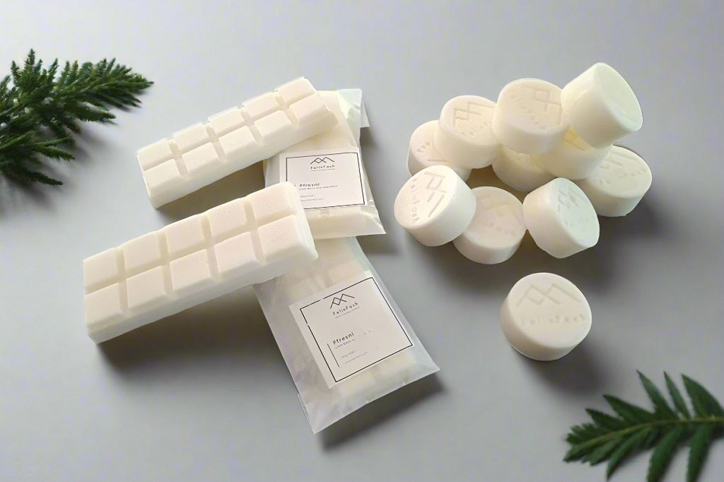 Soy wax melts - snap bars and branded