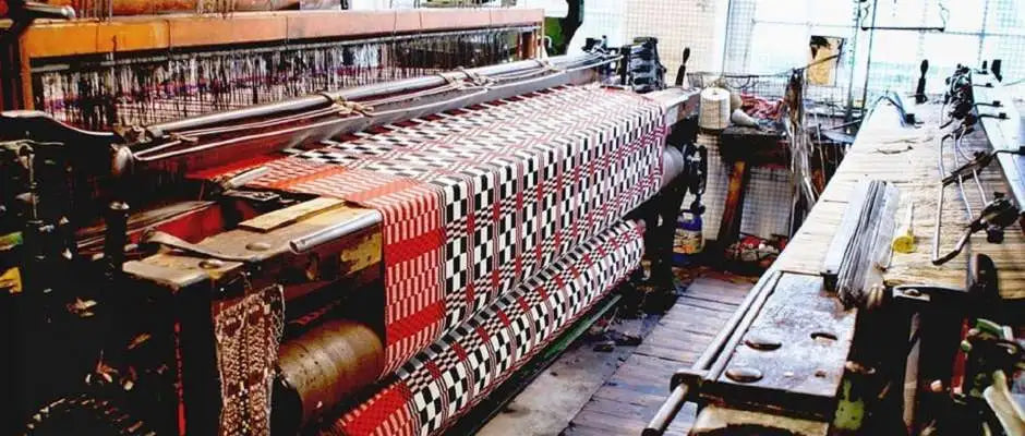 Welsh Blanket - Tapestry blanket on the loom named Hiraeth