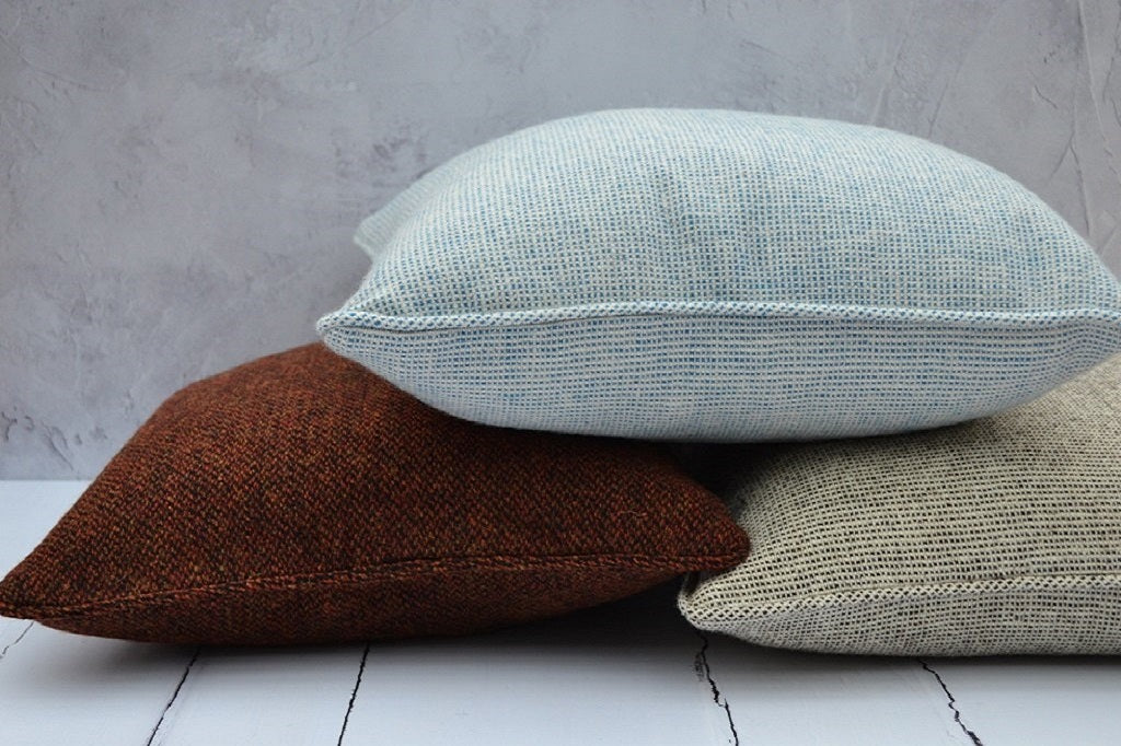 Gwlan Wool Handmade wool square cushions FelinFach